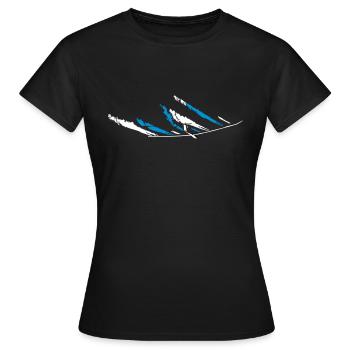 Glider Gliding Glider Glider - Women's T-Shirt - black - Front - AI Model Female 172 dark (172cm)