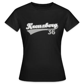 Kreuzberg 36 Berlin - Frauen T-Shirt - Schwarz - Vorne - AI Model Female 172 dark (172cm)