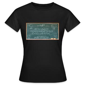Mathe - Frauen T-Shirt - Schwarz - Vorne - AI Model Female 172 dark (172cm)