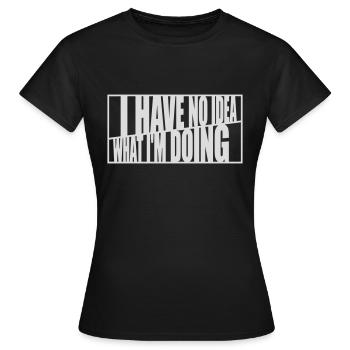 Aucune idée - T-shirt Femme - noir - Devant - AI Model Female 172 dark (172cm)