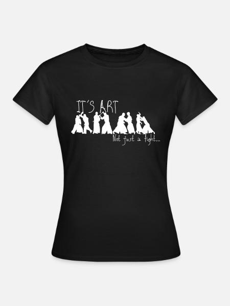 Kampfsport, Jiu-Jutsu, Boxen - Frauen T-Shirt - Schwarz
