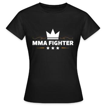 MMA Fighter Arts Martiaux Mixtes - T-shirt Femme - noir - Devant - AI Model Female 172 dark (172cm)