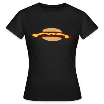 Hot Dog - Frauen T-Shirt - Schwarz - Vorne - AI Model Female 172 dark (172cm)