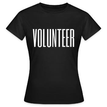 Volontaire - T-shirt Femme - noir - Devant - AI Model Female 172 dark (172cm)