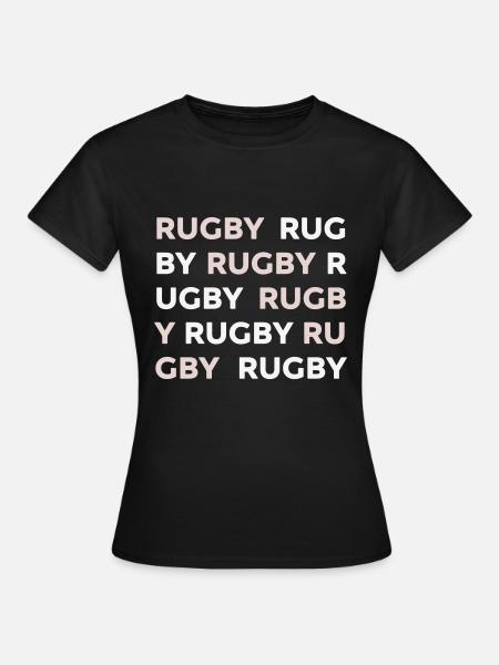 RUGBY - Frauen T-Shirt - Schwarz