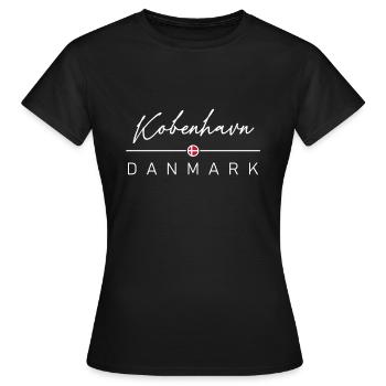Dänemark - Kobenhavn - Danemark - Danemark - T-shirt Femme - noir - Devant - AI Model Female 172 dark (172cm)