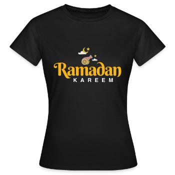 Ramadan Mubarak - Frauen T-Shirt - Schwarz - Vorne - AI Model Female 172 dark (172cm)