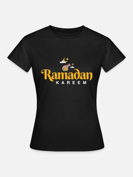 Ramadan Mubarak - Frauen T-Shirt - Schwarz