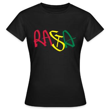Rasta - Frauen T-Shirt - Schwarz - Vorne - AI Model Female 172 dark (172cm)