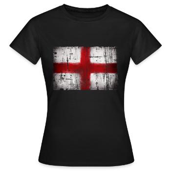 England - Frauen T-Shirt - Schwarz - Vorne - AI Model Female 172 dark (172cm)