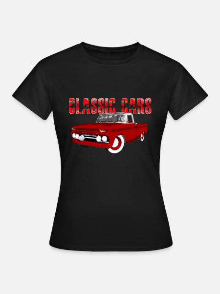 Classic Cars - V8 US Classic Car - Women's T-Shirt - black