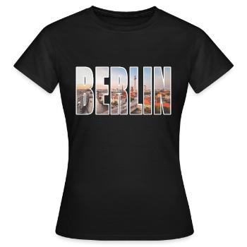 Berlin Photo - T-shirt Femme - noir - Devant - AI Model Female 172 dark (172cm)