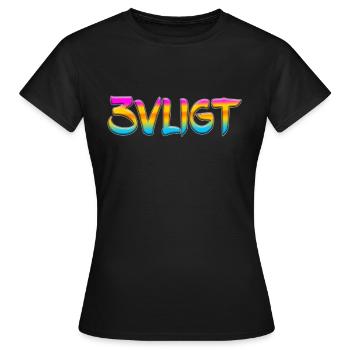 sms chat sprache befestigungen englisch drei 3 drei - Frauen T-Shirt - Schwarz - Vorne - AI Model Female 172 dark (172cm)