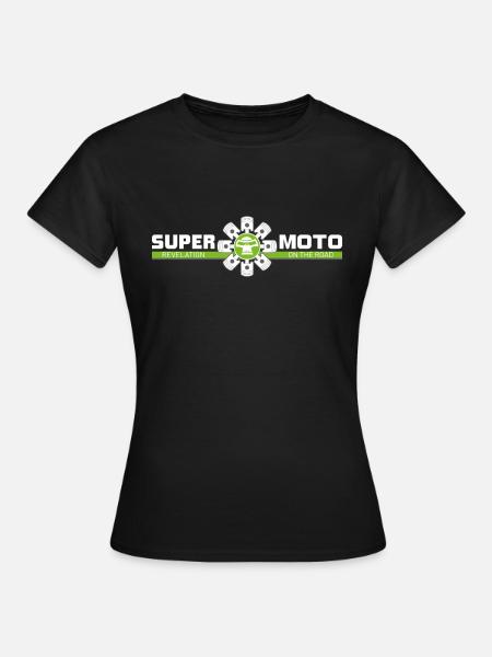 SUPER MOTO Monkey Circle - Women's T-Shirt - black