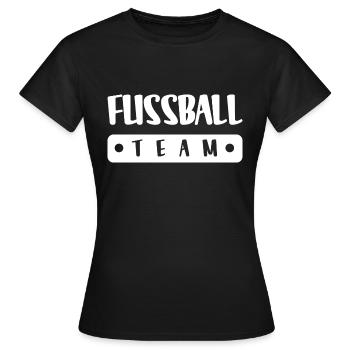 Équipe de football - T-shirt Femme - noir - Devant - AI Model Female 172 dark (172cm)