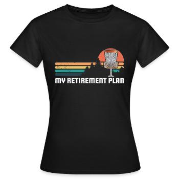 Disc Throwing Disc Frisbee Flying Disc - Women's T-Shirt - black - Front - AI Model Female 172 dark (172cm)
