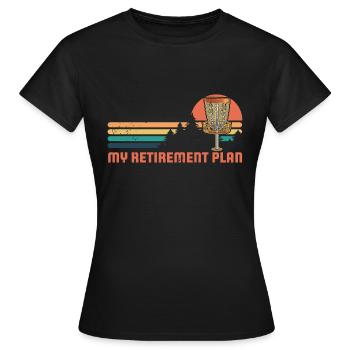Disc Throwing Disc Frisbee Flying Disc - Women's T-Shirt - black - Front - AI Model Female 172 dark (172cm)