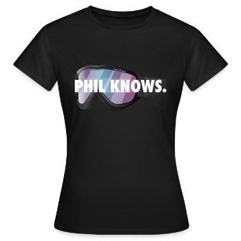 4-7 PHIL - Frauen T-Shirt - Schwarz - Vorne - AI Model Female 172 dark (172cm)