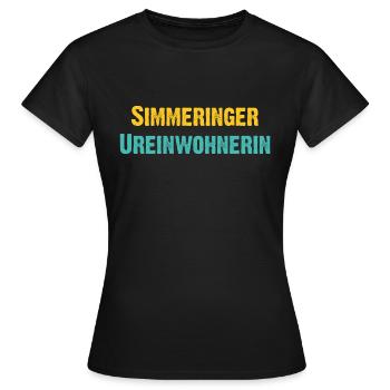 Simmeringer Ureinwohnerin Wien Österreich Spruch - Frauen T-Shirt - Schwarz - Vorne - AI Model Female 172 dark (172cm)