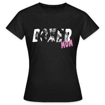 Boxer Dog Mom - German Boxer Hundeutti - Women's T-Shirt - black - Front - AI Model Female 172 dark (172cm)