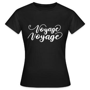 voyage voyage - T-shirt Femme - noir - Devant - AI Model Female 172 dark (172cm)