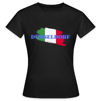 Dusseldorf - T-shirt Femme - noir - Devant - AI Model Female 172 dark (172cm)