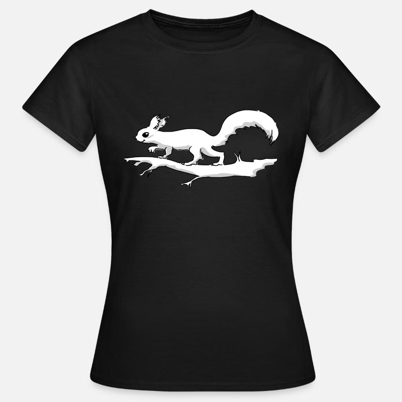 Eichhörnchen Tricolor - Frauen T-Shirt - Schwarz