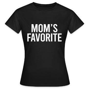 Le préféré de maman Fête des mères drôle - T-shirt Femme - noir - Devant - AI Model Female 172 dark (172cm)