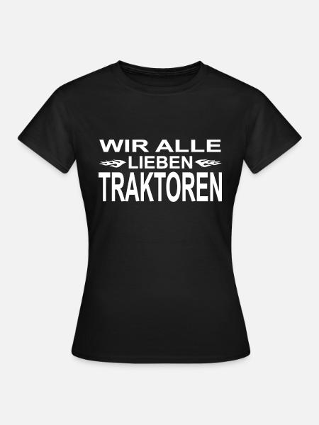 Traktor - Frauen T-Shirt - Schwarz