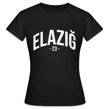 Elazig 23 Turkey Turkiye Gift Holiday TR Türk - Women's T-Shirt - black - Front - AI Model Female 172 dark (172cm)