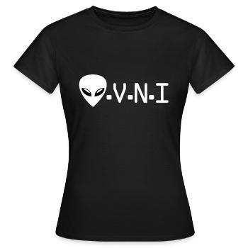 OVNI - T-shirt Femme - noir - Devant - AI Model Female 172 dark (172cm)