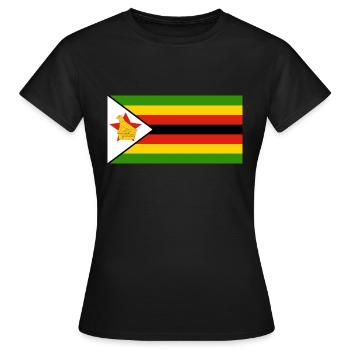 Zimbabwe - T-shirt Femme - noir - Devant - AI Model Female 172 dark (172cm)