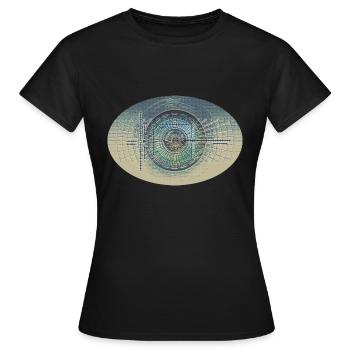 œil - T-shirt Femme - noir - Devant - AI Model Female 172 dark (172cm)