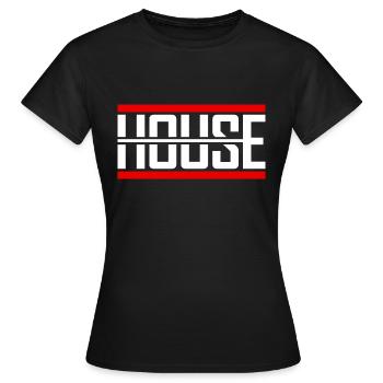 House Music - Frauen T-Shirt - Schwarz - Vorne - AI Model Female 172 dark (172cm)