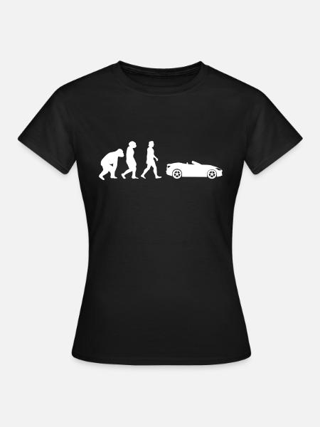 Cabrio fahren Cabriofahrer youngtimer Geschenk - Frauen T-Shirt - Schwarz