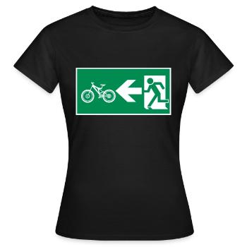 Cyclisme Sortie de secours Vélo de route VTT - T-shirt Femme - noir - Devant - AI Model Female 172 dark (172cm)