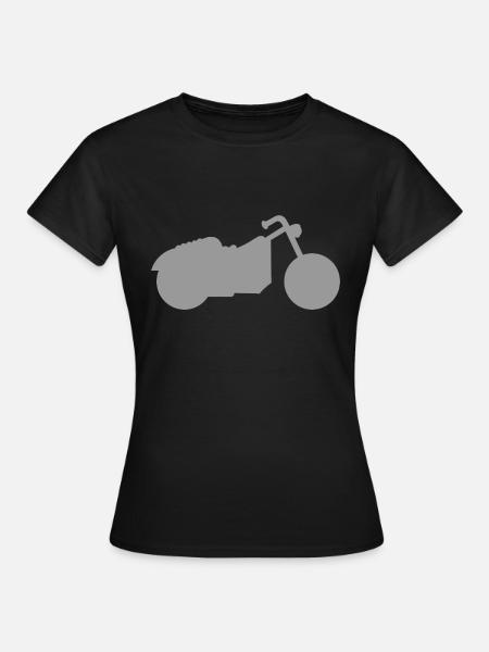 Motorrad - Frauen T-Shirt - Schwarz