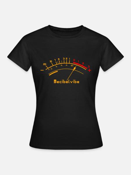 Decibelvibe - Derivative products - VU Meter Color - Women's T-Shirt - black