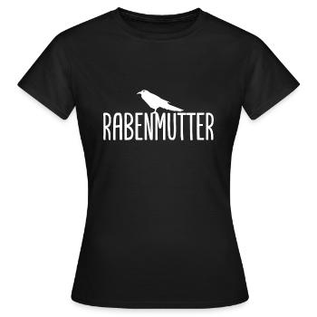 Rabenmutter Rabe Mutter Mama Mami - Frauen T-Shirt - Schwarz - Vorne - AI Model Female 172 dark (172cm)