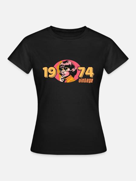 Jahrgang 1974 - Frauen T-Shirt - Schwarz
