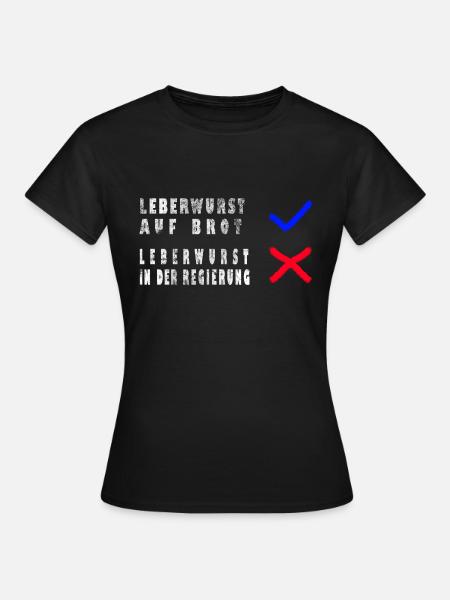 Ampel Leberwurst Protest - Frauen T-Shirt - Schwarz