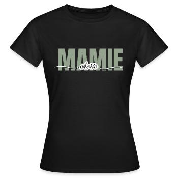 Granny Darling - Grandma Gift - Women's T-Shirt - black - Front - AI Model Female 172 dark (172cm)