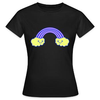 Rainbow - Women's T-Shirt - black - Front - AI Model Female 172 dark (172cm)