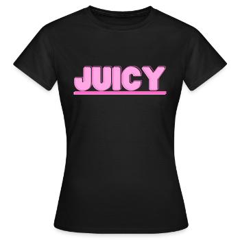 JUICY - Frauen T-Shirt - Schwarz - Vorne - AI Model Female 172 dark (172cm)
