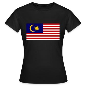 Malaisie - T-shirt Femme - noir - Devant - AI Model Female 172 dark (172cm)