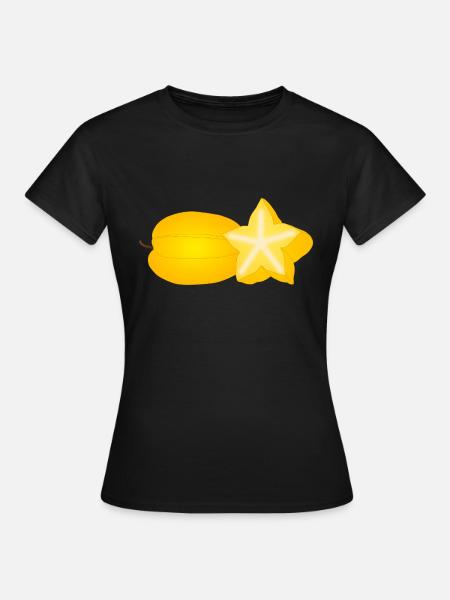 Sternfrucht - Frauen T-Shirt - Schwarz