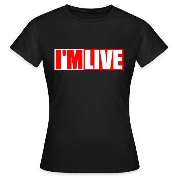Live Streamer Stream Livestream irl Streams - Women's T-Shirt - black - Front - AI Model Female 172 dark (172cm)