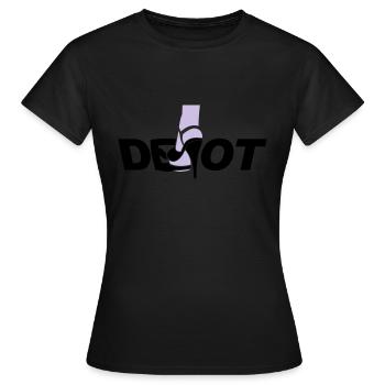 Devot - Frauen T-Shirt - Schwarz - Vorne - AI Model Female 172 dark (172cm)