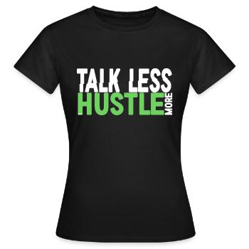 Hustle - Women's T-Shirt - black - Front - AI Model Female 172 dark (172cm)