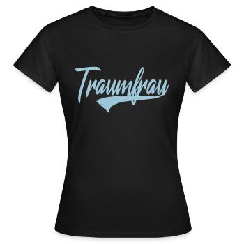 traumfrau kosename schatzi hasi mausi valentinstag - Frauen T-Shirt - Schwarz - Vorne - AI Model Female 172 dark (172cm)